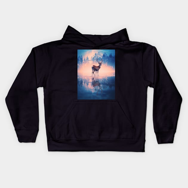 Deer Kids Hoodie by Animal Fantasia